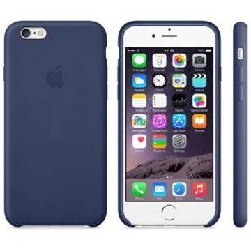 APPLE iPhone 6 Lederhülle, Mitternachtsblau (MGR32ZM/A)