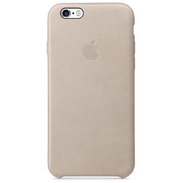 APPLE iPhone 6S Lederhülle, Roségrau (MKXV2ZM/A)