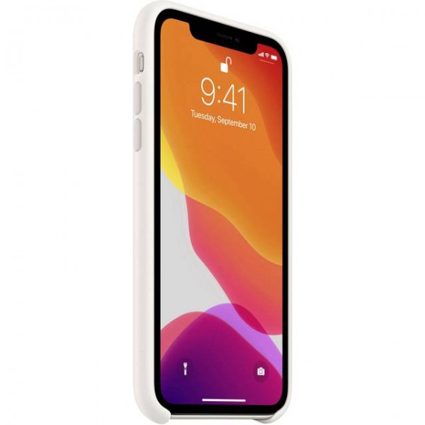 iPhone 11 Silikon Case, Weiss (MWVX2ZM/A)
