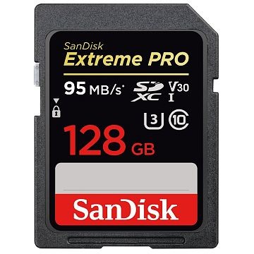 SANDISK Extreme Pro SDXC, UHS-I V30, Class 10, 128GB (SDSDXXG-128G-GN4IN)