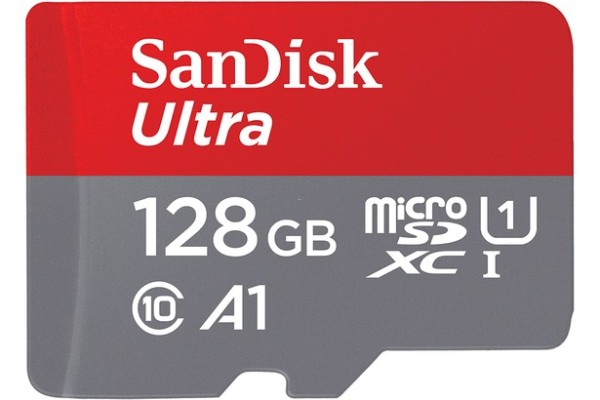 SANDISK Ultra microSDXC, UHS-I, Class 10, 128GB (SDSQUNC-128G-GN6MA)