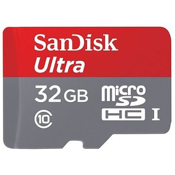 SANDISK Ultra microSDHC UHS-I, Class 10, 32GB (SDSQUNC-032G-GN6MA)