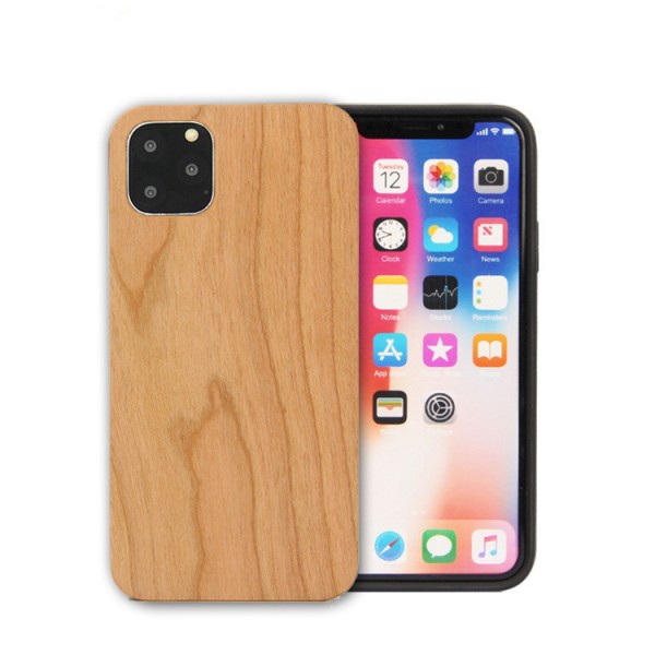 iPhone 11 Eco Case Slim Echt Holz Hülle Cherry / Kirschaum