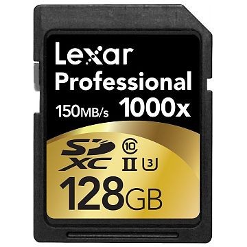 LEXAR Professional 1000x SDXC, UHS-II, 128GB (LSD128C1000)