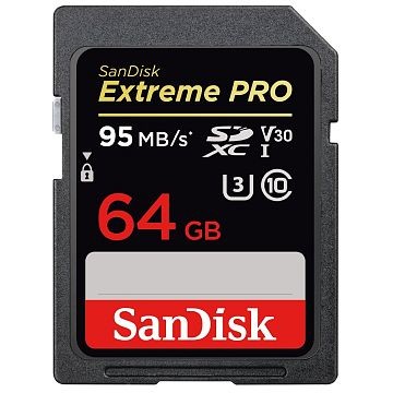 SANDISK Extreme Pro SDXC, UHS-I V30, Class 10, 64GB (SDSDXXG-064G-GN4IN)-Copy