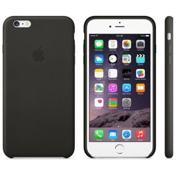 APPLE iPhone 6 Plus Lederhülle, Schwarz (MGQX2ZM/A)