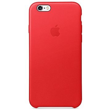 APPLE iPhone 6S Lederhülle, Rot (MKXX2ZM/A)