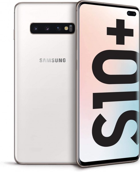Samsung Galaxy S10 Plus , 128GB, Ceramic White / blanc, Single-SIM, S10 + (SM-G975U)