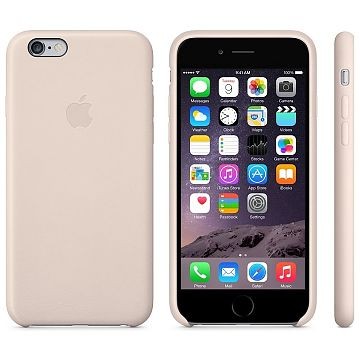 APPLE iPhone 6 Lederhülle, Soft Pink (MGR52ZM/A)