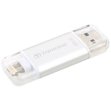 TRANSCEND JetDrive Go 300, 64GB, Silber (TS64GJDG300S)