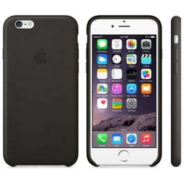 APPLE iPhone 6 Lederhülle, Schwarz (MGR62ZM/A)