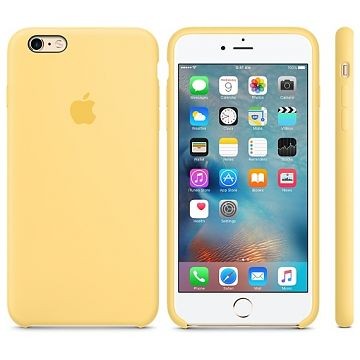 APPLE iPhone 6s Plus Silikonhülle, Gelb (MM6H2ZM/A)