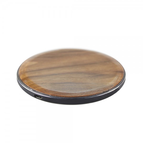 Induktionsladegerät Wireless Fast Charger Ladestation 10W aus Holz u.a für iPhone / Samsung