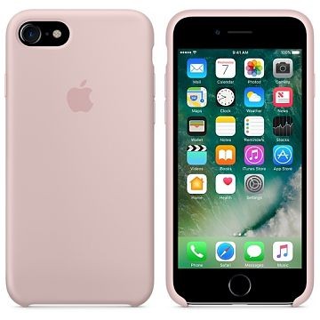 APPLE iPhone 8 Silikonhülle, Sandrosa (MQGQ2ZM/A)