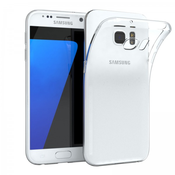 Samsung Galaxy S7 Silikon Case, Hülle Transparent